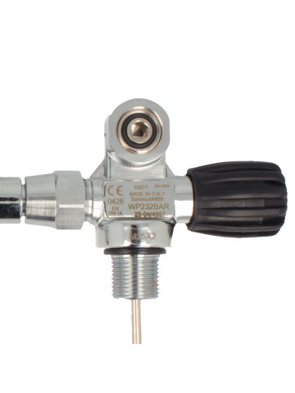 Rubinetteria per bibombola 10+10 litri M25 con separatore centrale