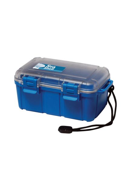 Scatola stagna Lalizas Sea Shell cm 18x12x7,5 Blu