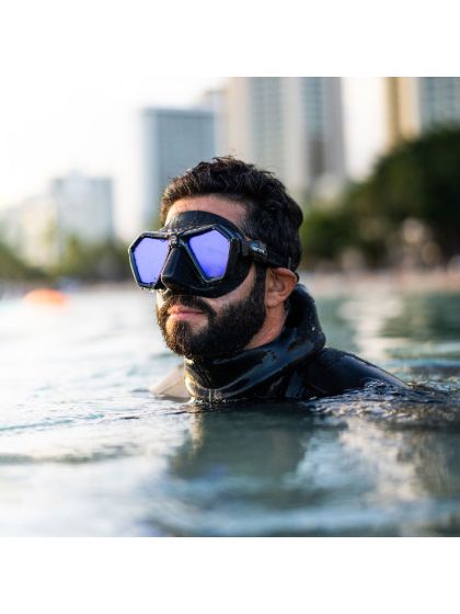 Maschera Seac Sub Eagle Nera lente Specchiata