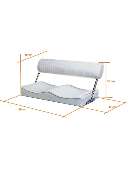 Sedile per Gommone o barca Biposto cm 80x40