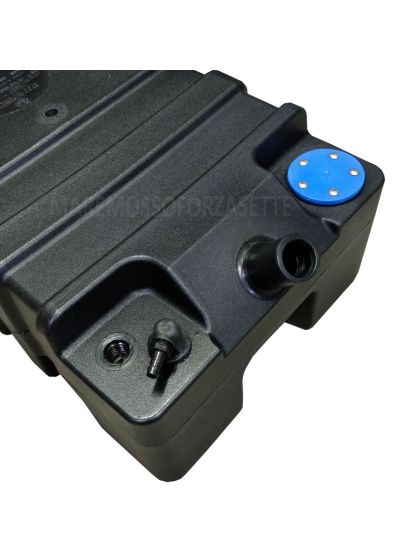 Serbatoio carburante Sogliola 49 Lt bocchettone 45° cm 85x35x22h