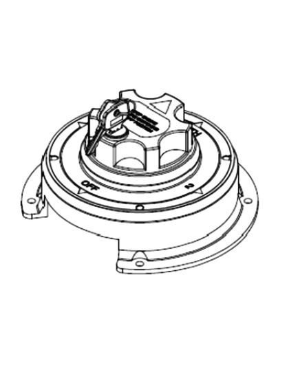 Interruttore deviatore stacca batterie con chiave 310A