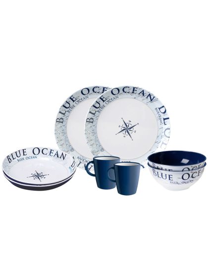 Set stoviglie Brunner Tete a Tete Blue Ocean 8 pezzi