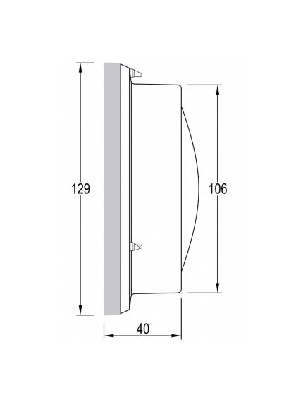 VION A100 series Barometro Ø 129mm Acciaio Inox