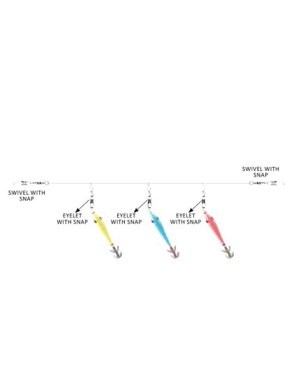 Montatura Sugoi Tako Squid fluoro carbon mm Ø 0,30 per totanare