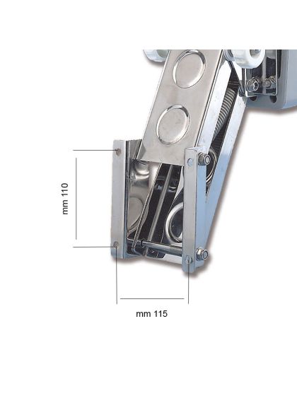 Supporto per motore fuoribordo a ribalta max 15hp o 30 Kg
