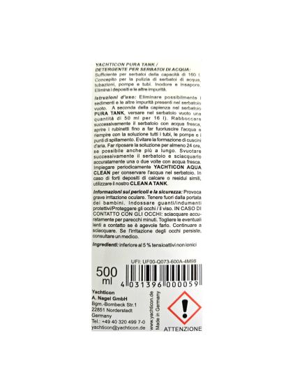 Disinfettante per serbatoio acqua pura tank 500ml