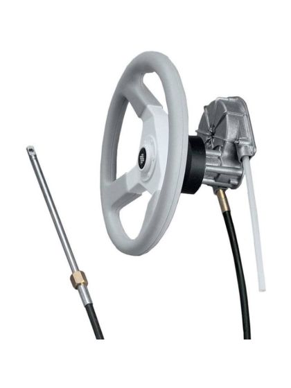 Timoneria Ultraflex T85 Coprimozzo Nero per cavo M66