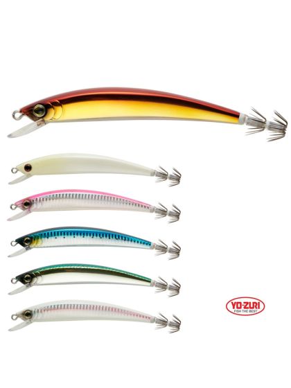 Totanara Yo-Zuri Crystal Minnow EGI calamari a traina