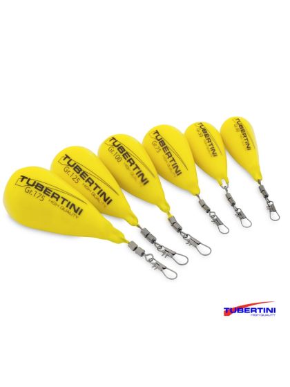 Piombo a pera per la pesca Tubertini VLP  Busta 2 pezzi