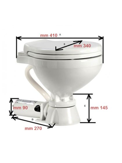 WC Nautico per Barca Osculati Elettrico 12 Volt