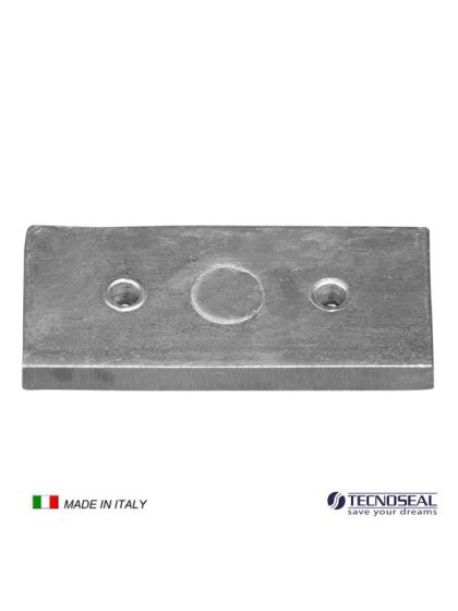 Piastra in zinco Anodo per Flaps mm 100x45x9h