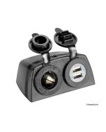 Presa accendisigari in PVC 12v con doppia USB esterna