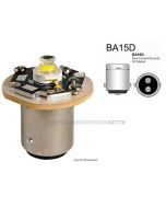 Lampadina led per luce di fonda BA15D perni allineati