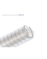 Tubo per acqua spiralato ad uso alimentare in pvc trasparente