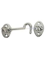 Gancio fermaporta in ottone cromato