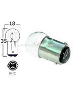 Lampadina bipolare BA15D 12volt