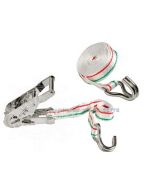 Cinghia di fissaggio per barca con cricco e ganci inox