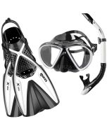 SET PER SNORKEL PINNE E MASCHERA MARES X-ONE MAREA