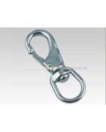 Moschettone in acciaio inox con girella 70mm