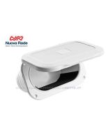 Tasca porta oggetti ovale con sportello rigido