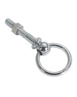 Anello snodato con perno filettato in ottone cromato