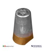 Zinco ogiva conica completa per asse elica tipo Radice