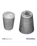 Zinco ogiva Conico per asse elica tipo radice