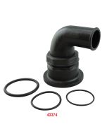 Bocchettone per serbatoio Ercole e Sogliola 90° per tubo Ø 38 mm