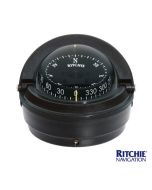 Bussola Barca Ritchie Serie Voyager S87 mm 76 Nera