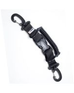 Clip spirale anima in kevlar con moschettone PL0005