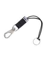 Clip porta torcia subacquea con moschettone e anello inox