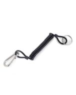 Clip a spirale porta torcia sub con anello inox