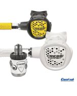 Erogatore Cressi Sub MC9 XS Compact Bianco DIN 300 con Octopus