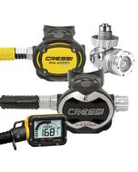 Erogatore Cressi Sub T10-SC Cromo DIN Con Octopus e DIGI