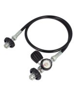 Frusta di travaso per Bombole Sub DIN 300 Bar con manometro