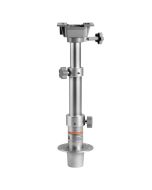 Gamba per tavolo telescopica removibile in alluminio