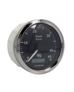 Spidometro Contamiglia con GPS e bussola NERO