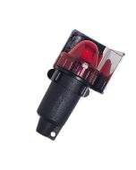 Luce di via a pile per barca e gommone rosso 112,50°