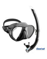 Maschera Cressi Sub Ocean Black con aeratore Gamma con valvola