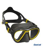 Maschera Cressi Sub Quantum Nero-Giallo anti appannamento