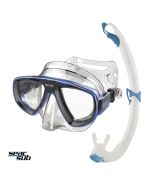 Maschera con Tubo aereatore Seac Sub Extreme Clear-Blu