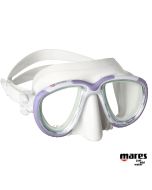 Maschera Mares Tana in silicone Bianco - Viola