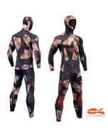 Muta Mimetica C4 Carbon Rock neoprene 3 mm in spaccato