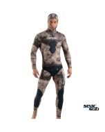 Muta Mimetica Seac Sub Gannet Brown neoprene 5 mm in spaccato