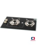 Piano cottura 2 Fuochi cm 50x30 con fermapentole