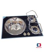 Piano cottura cm 60x42 due fuochi e lavello con ferma pentole 5010069