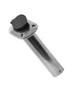 Portacanna incasso inox con tappo Nero