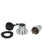 Presa con spina impermeabile 4 poli max 10 Amp. Ø 36mm