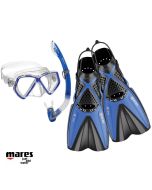 Set maschera con pinne Mares X-One Blu per bambini